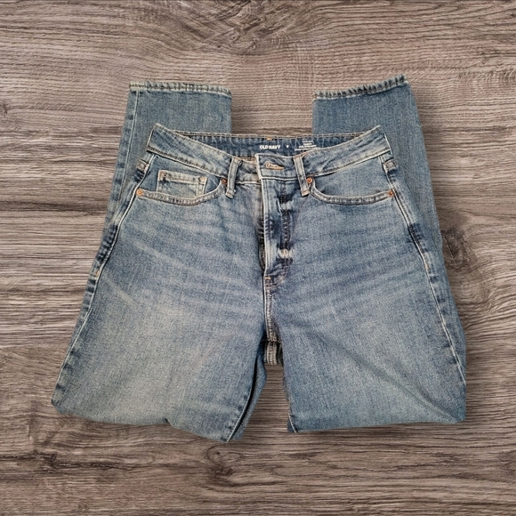 Abercrombie & Fitch Women's Blue Denim Jeans w/High Ankle Slit, Size 27 (4), - Picture 2 of 6